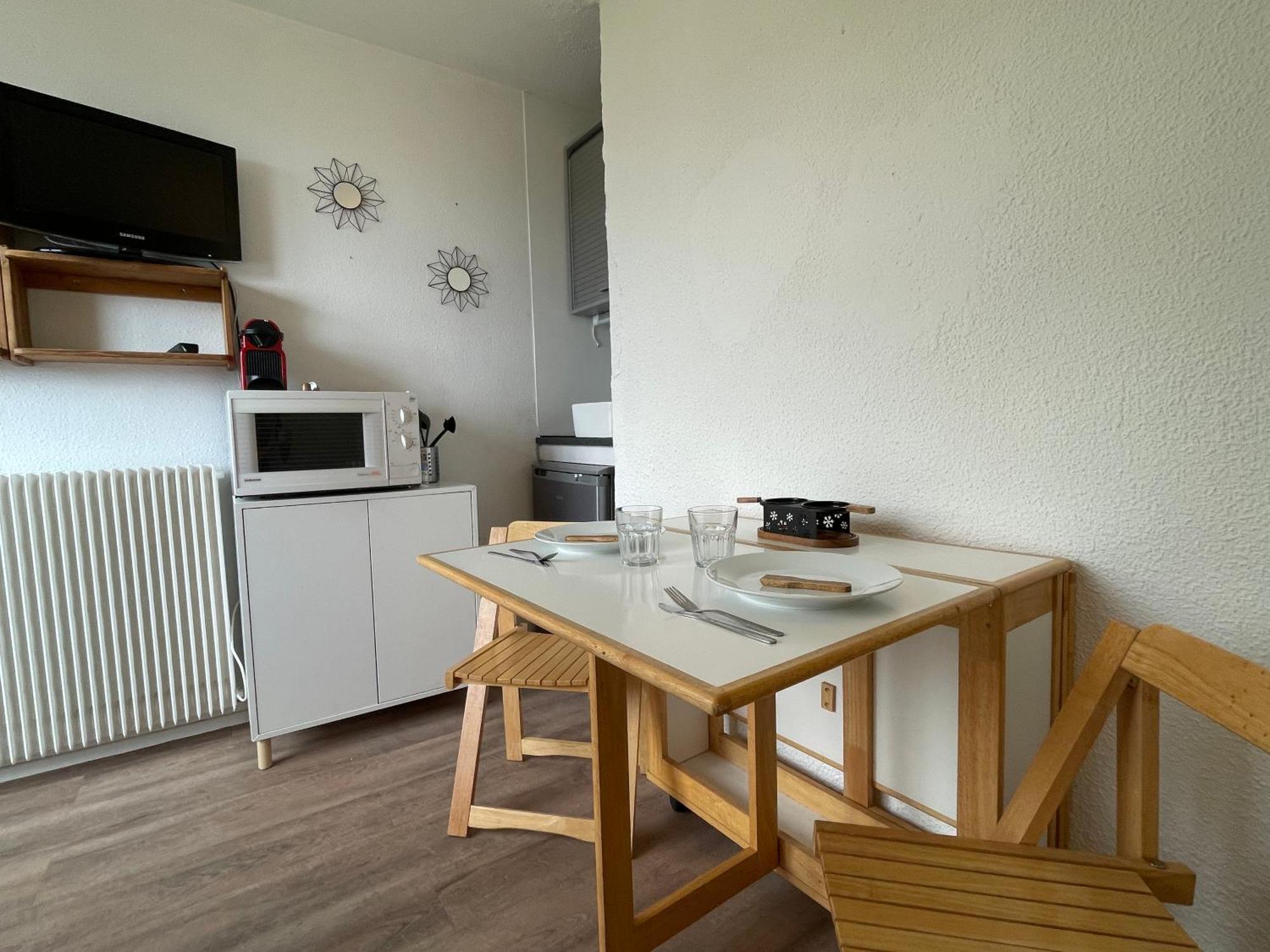 Studio Renove Avec Acces Direct Aux Pistes Et La Croisette, Au Coeur Des Menuires Appartement Saint-Martin-de-Belleville Buitenkant foto